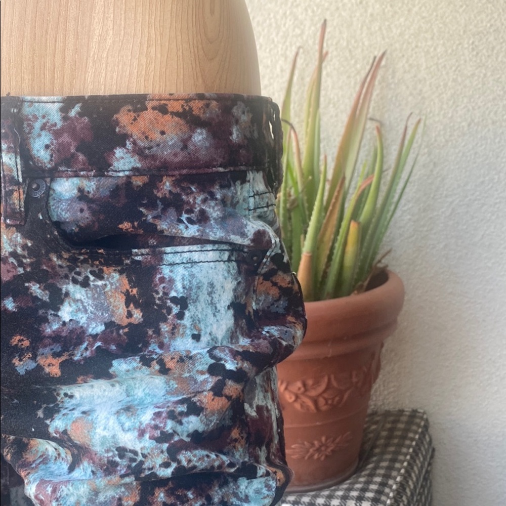 Bcbgeneration Brulee Splatter Patterned Skinny Pa… - image 3